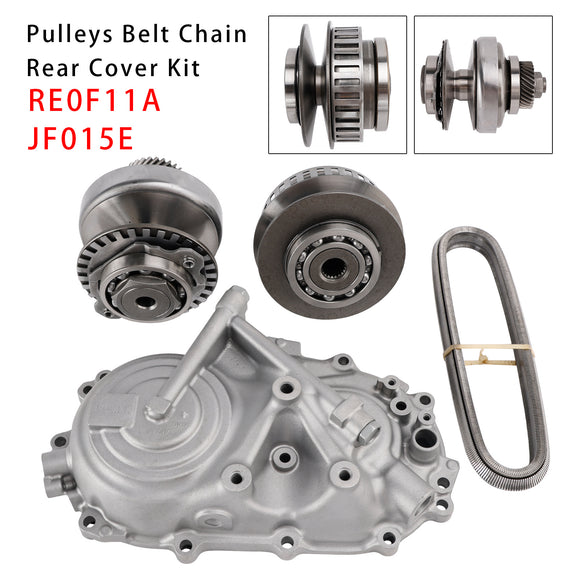 RE0F11A JF015E Pulleys Belt Chain Rear Cover Kit 30 Teeth For CVT Nissan 09-2018