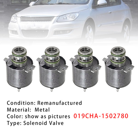 4PCS Transmission Solenoid Valve 019CHA-1502780 For Chery A3 A5 E5 G3