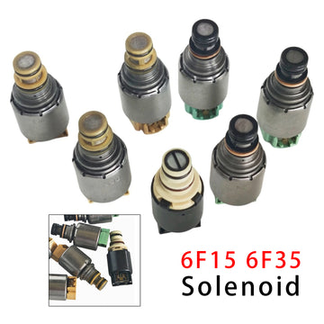 MERCURY MILAN 09-11 2.5L V6 3.0L 7PCS 6F15 6F35 Transmission Solenoid Kit Black Solenoid Type