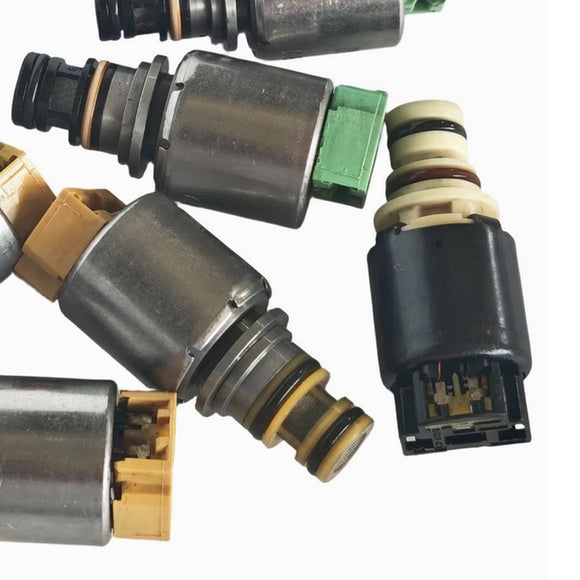7PCS 6F15 6F35 Transmission Solenoid Kit (Black Solenoid Type) For Ford Mercury