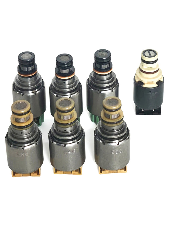 MAZDA TRIBUTE 08-11 L4 2.3L 2.5L V6 3.0L 7PCS 6F15 6F35 Transmission Solenoid Kit Black Solenoid Type