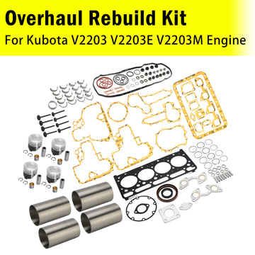 Overhaul Rebuild Kit For Kubota V2203 V2203E V2203M Engine Excavator Part - 0