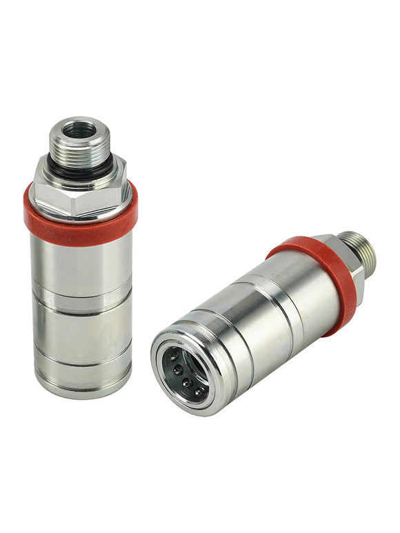 2PCS  AL200979 Hydraulic Female Quick Coupler For John Deere 6100 6400 7230