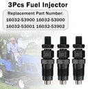 Kubota Loaders R310 R310BH 3Pcs 16032-53000 16032-53902 Fuel Injectors-1
