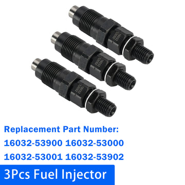 3Pcs 16032-53000 16032-53902 Fuel Injectors For Kubota D905 D1005 D1105 V1205 - 0
