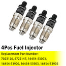 4Pcs 16454-53905 16454-53903 Fuel Injector For Kubota Engine V2003 V2203 V2403-2