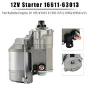 Kubota Engine D950BH Z602E V1305 V1505E2 16611-63013 12V Starter-1