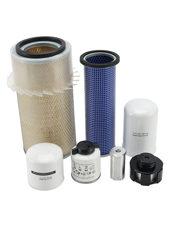 Bobcat A300, S250, S300, S330, T250, T300, T320 Skid Steer Loader. 7PCS Maintenance Filter Kit