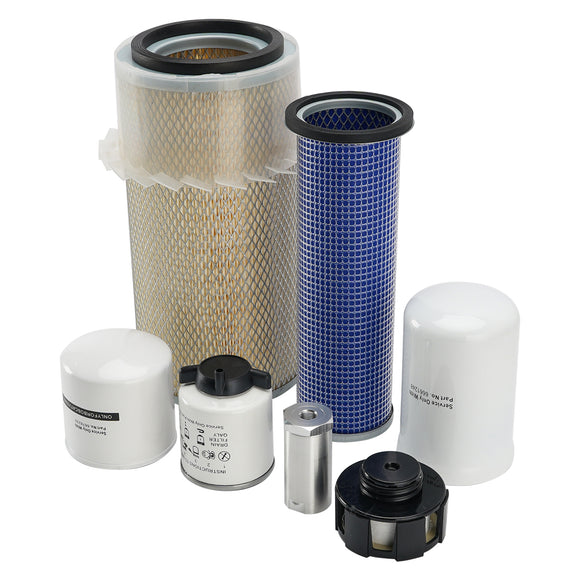 Bobcat A300, S250, S300, S330, T250, T300, T320 Skid Steer Loader. 7PCS Maintenance Filter Kit