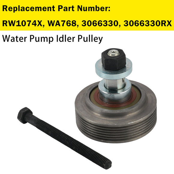 Cummins Engine:N14 Water Pump Idler Pulley RW1074X WA768 3066330 3066330RX