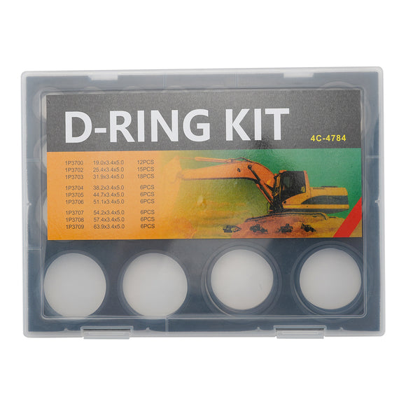 4C4784 4C-4784 D-Ring Seal Kit 9 Sizes 81Pcs For Caterpillar Excavator Parts
