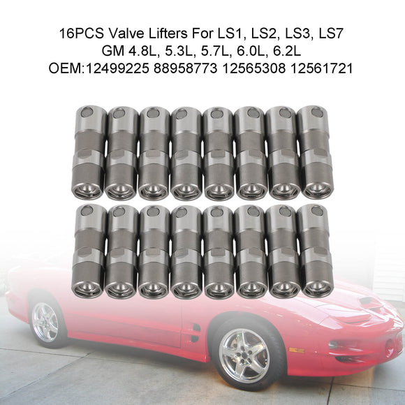 Hydraulic Roller Lifters Set 16 for Chevy 5.3 5.7 6.0 LS1 LS2 LS3 SBC LS7
