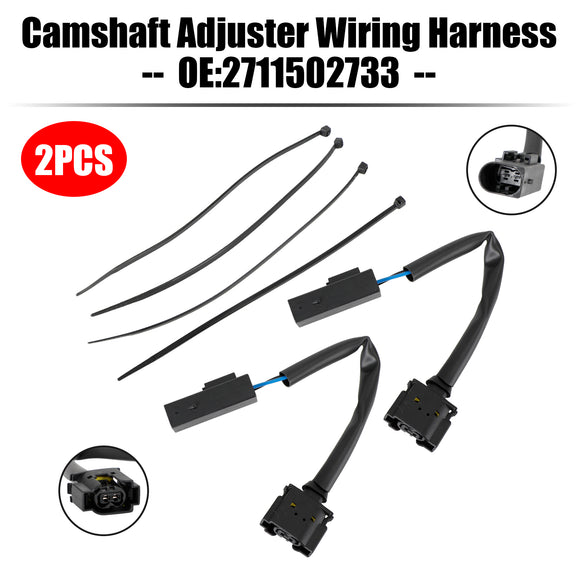 2PCS Camshaft Adjuster Wiring Harness 2711502733 for Mercedes C230 W203 M271