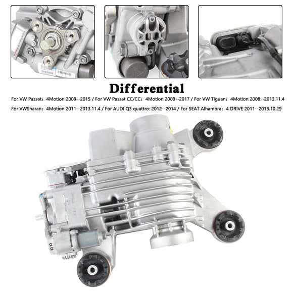 2011-2013.11.4 VWSharan 4Motion Differential Rear Axle Transmission 4Motion 0AY525010L 0AY525010D Generic