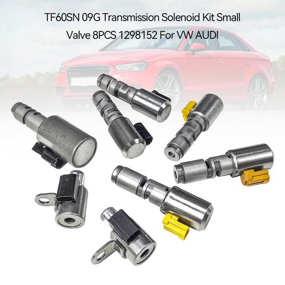 TF60SN 09G Transmission Solenoid Kit Small Valve 8PCS 1298152 For VW AUDI