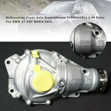 Differential Front Axle Transmission 3.38 Ratio For BMW X7 G07 M50iX 60iX-