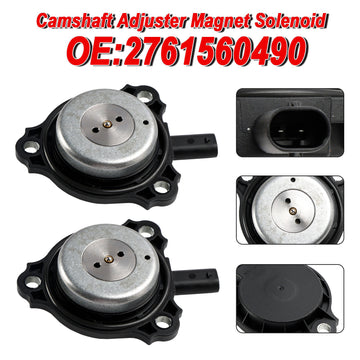 2PC Camshaft Adjuster Magnet Solenoid for Mercedes-Benz C E CL CLS G 2761560490 - 0