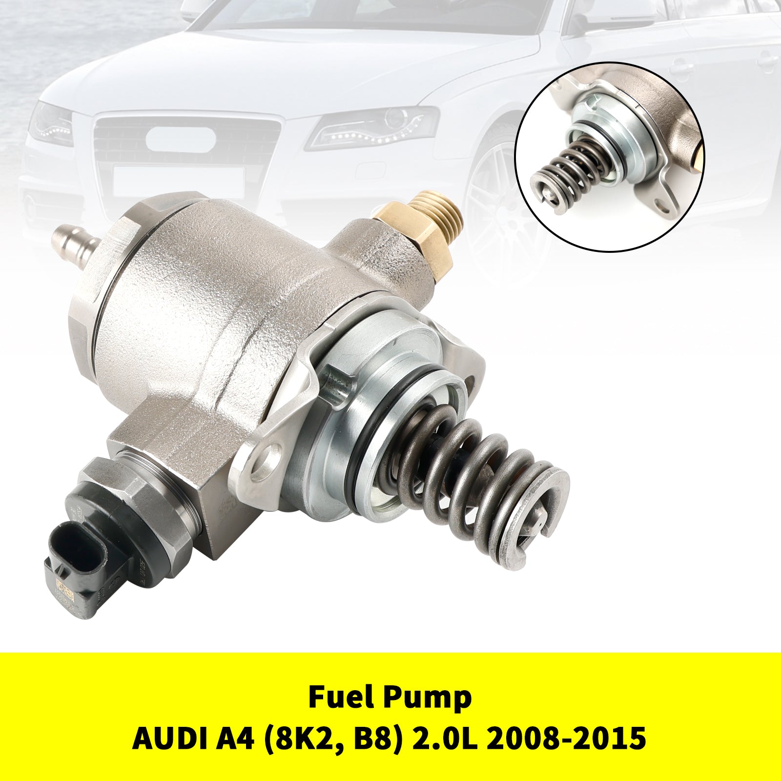 Supercarpart 2008-2015 AUDI A4 (8K2, B8)/A4 Avant (8K5, B8)/Q5 (8R) 2.0L High Pressure Pump Fuel Pump 06J127025E Generic