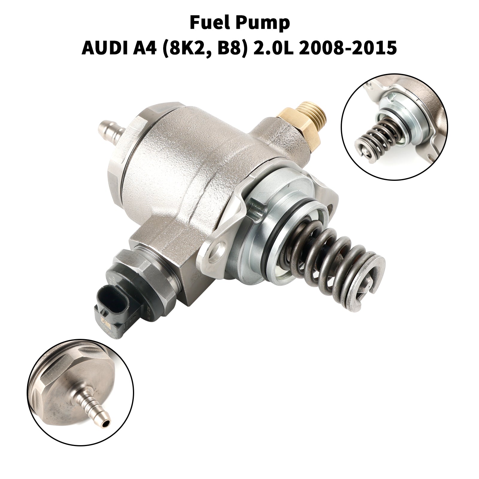 Supercarpart 2008-2015 AUDI A4 (8K2, B8)/A4 Avant (8K5, B8)/Q5 (8R) 2.0L High Pressure Pump Fuel Pump 06J127025E Generic