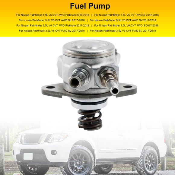 2017-2018 Nissan Pathfinder 3.5L V6 CVT AWD Platinum S SL SV High Pressure Fuel Pump 166306KA0A Generic