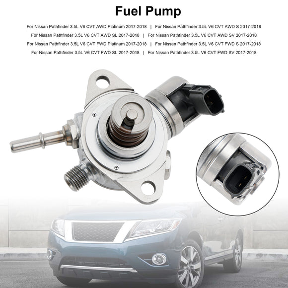 2017-2018 Nissan Pathfinder 3.5L V6 CVT FWD Platinum S SL SV High Pressure Fuel Pump 166306KA0A Generic