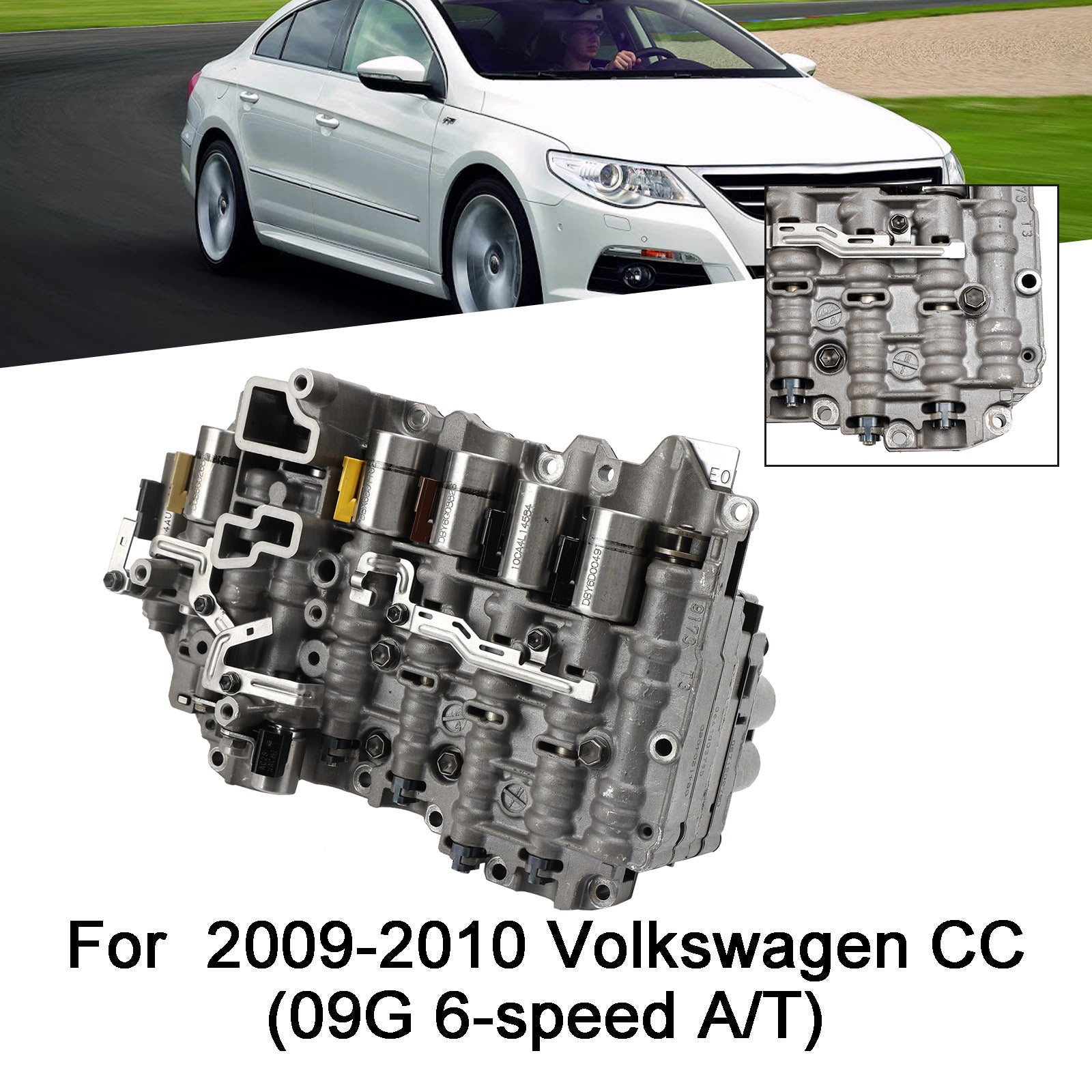 Supercarpart 2003-2008 Audi TT 6 SP F/AWD L4 1.8L 2.0L 3.2L 09G TF-60SN Automatic Transmission Valve Body Generic