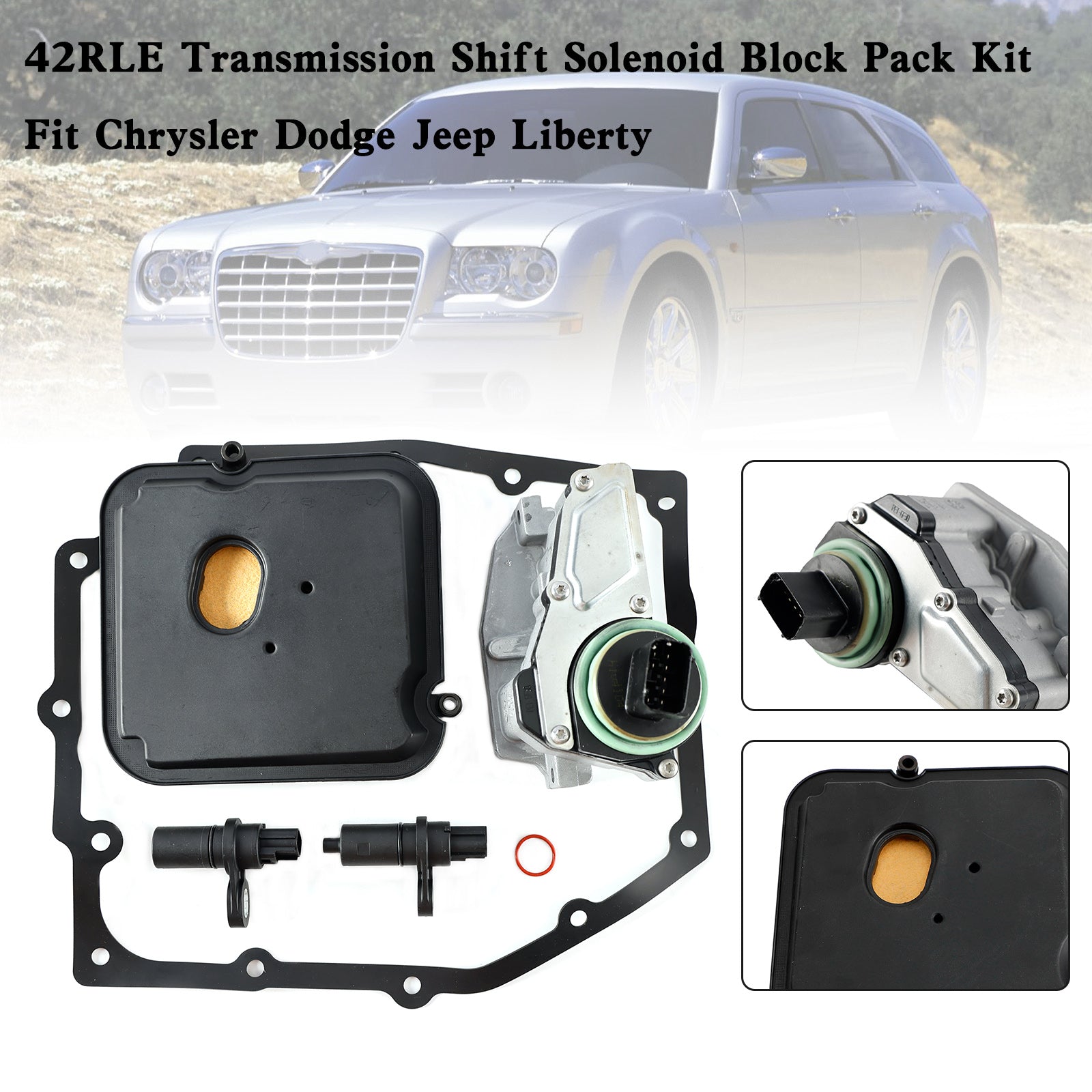 Supercarpart 2003-2006 Jeep Wrangler L4 2.4L L6 4.0L 42RLE Transmission Shift Solenoid Block Pack Kit Generic - 0