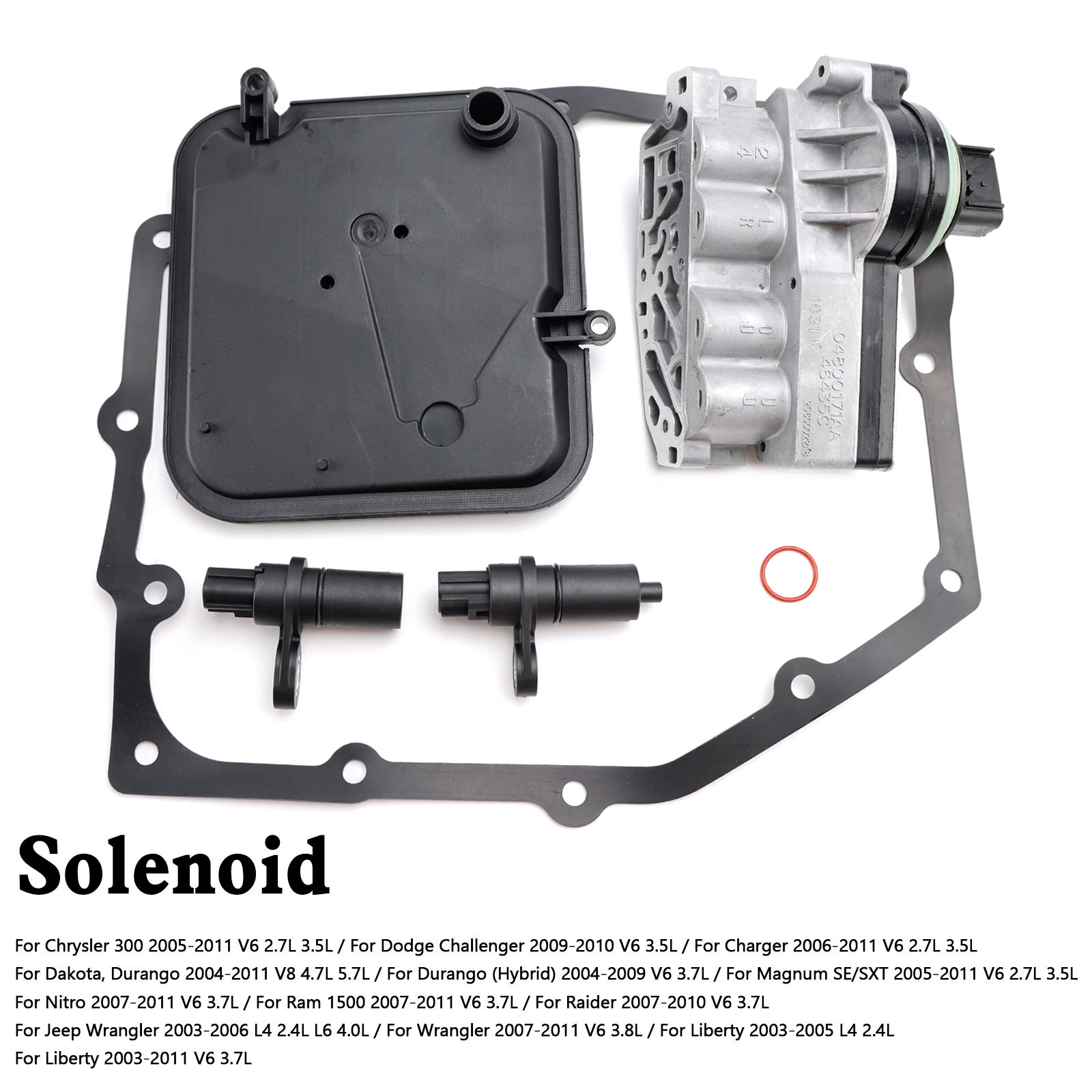 Supercarpart 2004-2011 Dakota, Durango V8 4.7L 5.7L 42RLE Transmission Shift Solenoid Block Pack Kit Generic