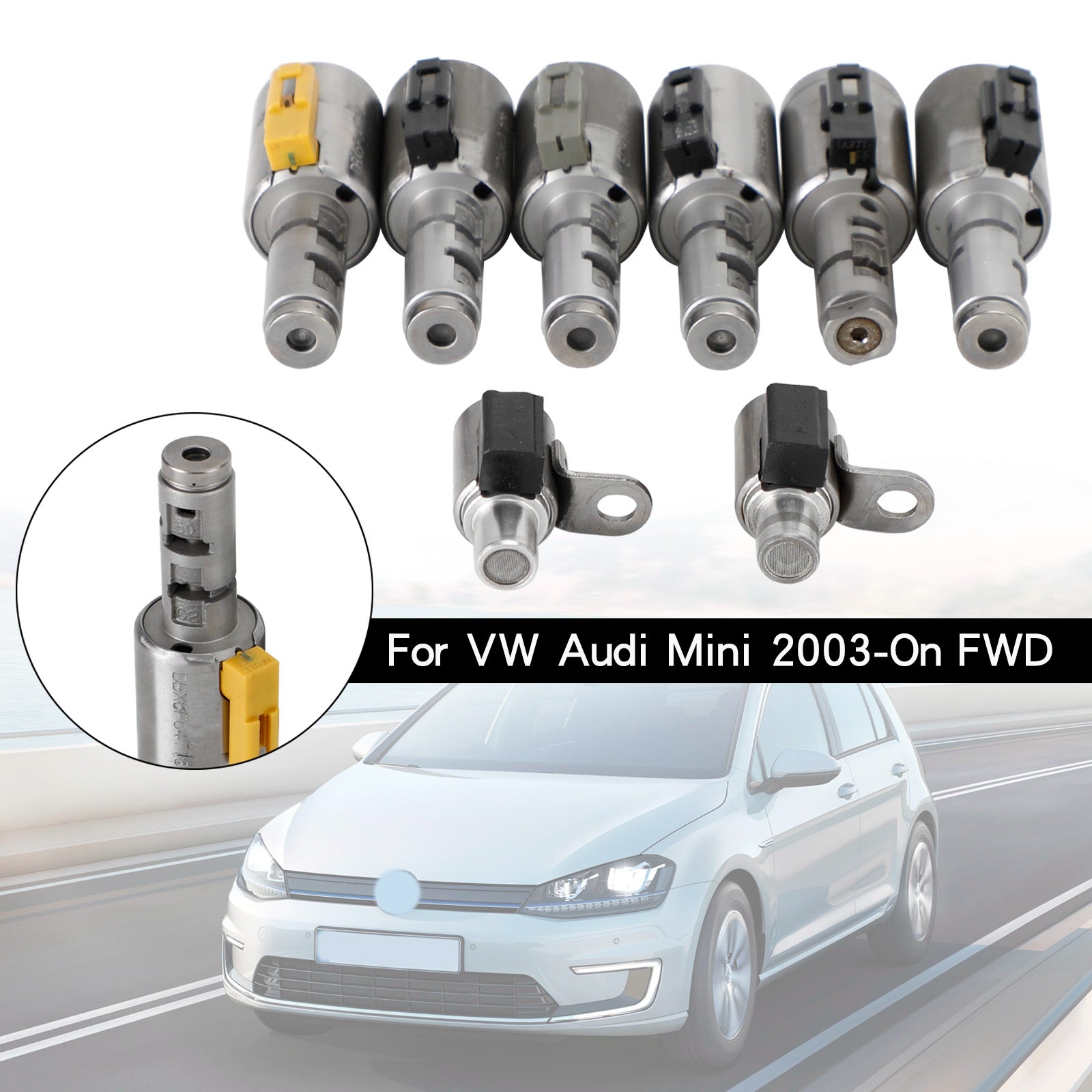 Supercarpart 2003-2006 Audi TT 1.8L FWD/AWD 8pcs 09G TF-60SN/TF60SN 6-speed Trans Solenoid Generic