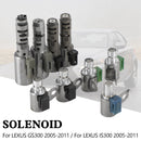 2005-2011 Lexus IS250 2.5L IS300 GS300 A960E 6-SPEED Transmission Solenoids 9PCS Generic-3