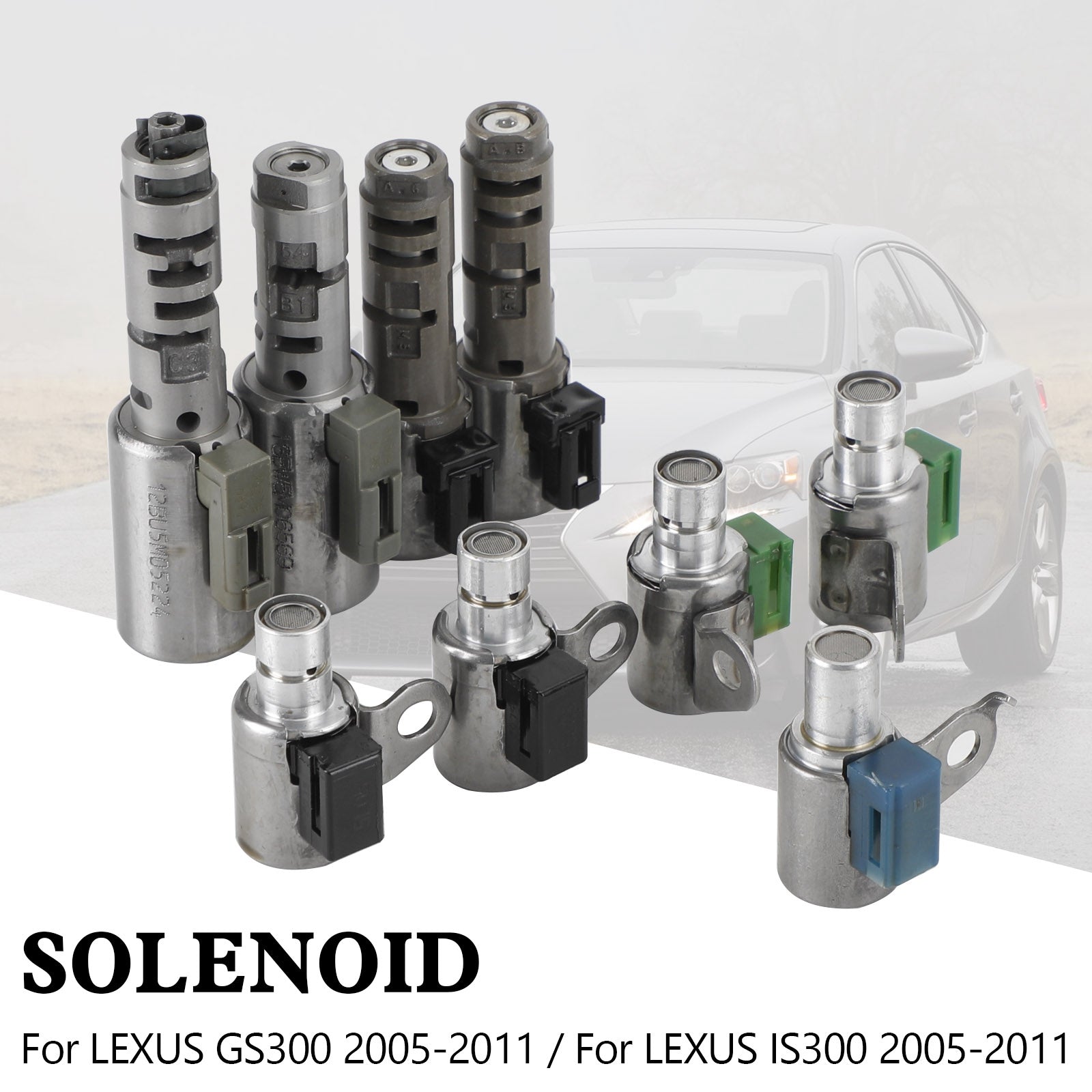 Supercarpart 2005-2011 Lexus IS250 2.5L IS300 GS300 A960E 6-SPEED Transmission Solenoids 9PCS Generic