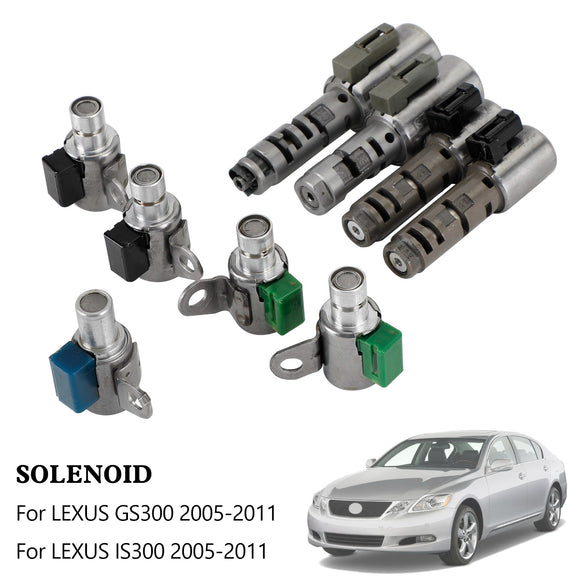2005-2011 Lexus IS250 2.5L IS300 GS300 A960E 6-SPEED Transmission Solenoids 9PCS Generic