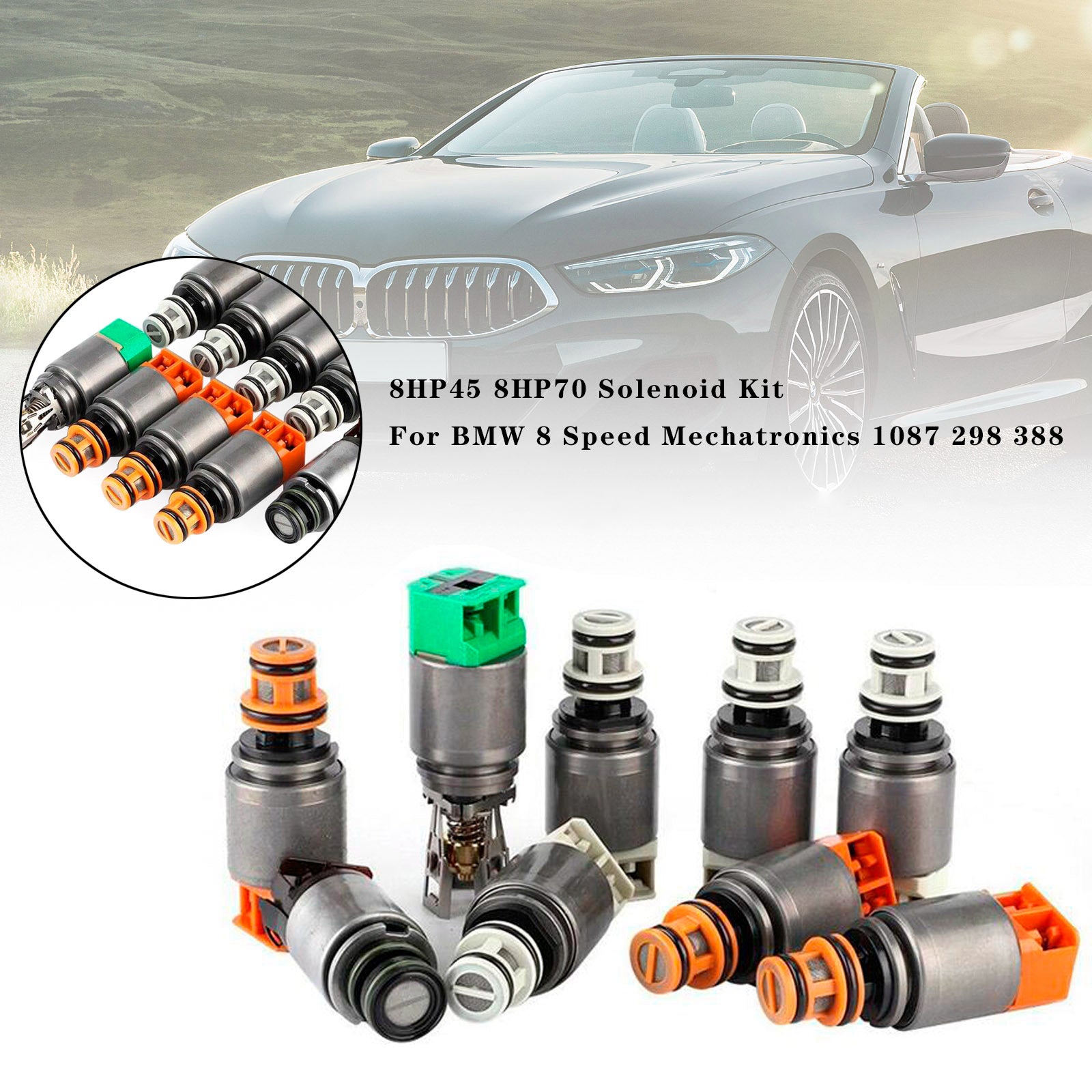 Supercarpart 2009-2011 BMW 5 SERIES/GT L4 3.0L L6 2.5L L6 3.0L V8 4.4L 8HP45 8HP70 Transmission Solenoid Kit 1087 298 388 Generic