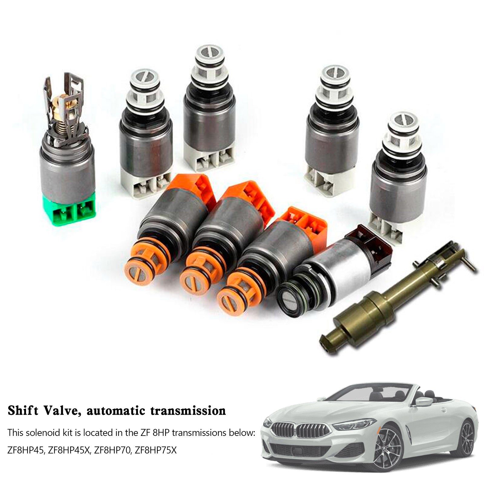 Supercarpart 2009-2011 BMW 5 SERIES/GT L4 3.0L L6 2.5L L6 3.0L V8 4.4L 8HP45 8HP70 Transmission Solenoid Kit 1087 298 388 Generic