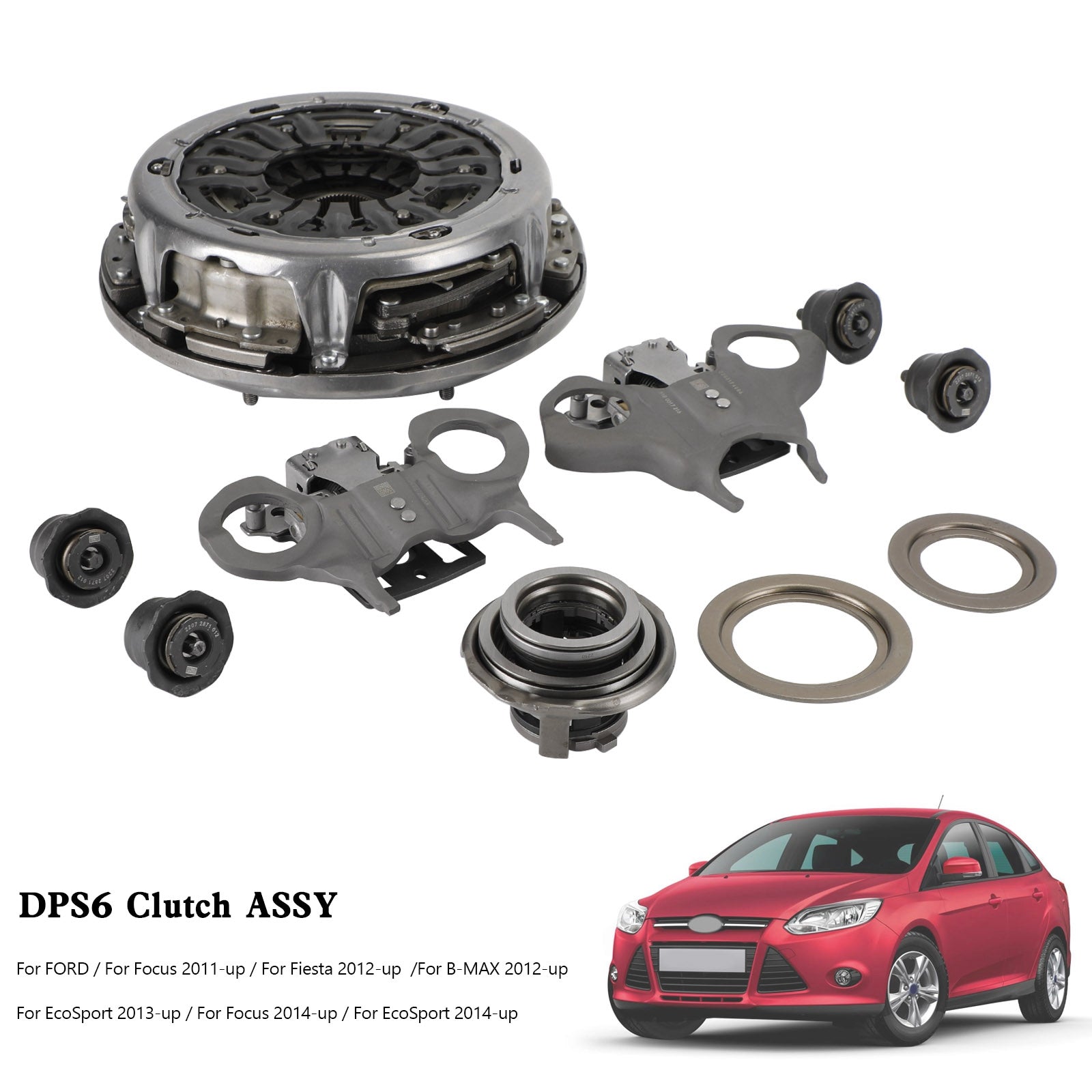 Supercarpart 2011+ Ford Focus 6DCT250 DPS6 Clutch Kit-Auto Dual Clutch Transmission 602000800 Generic