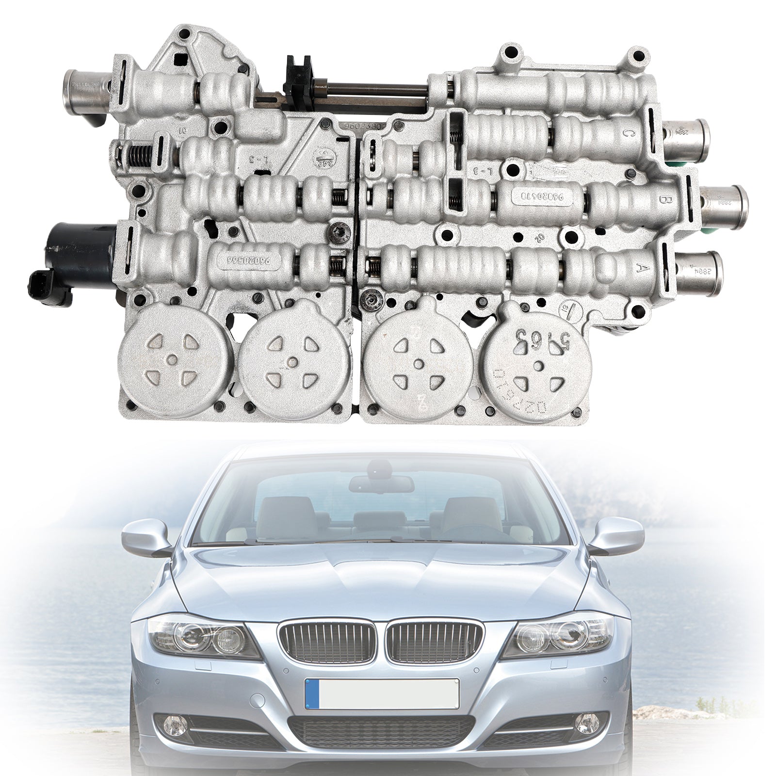 Supercarpart 2000-2007 BMW 3 SERIES 1.8L/1.9L/2.0L/2.5L/2.8L/2.9L/3.0L 5L40E Valve Body Solenoids & Plate P1347406 Generic