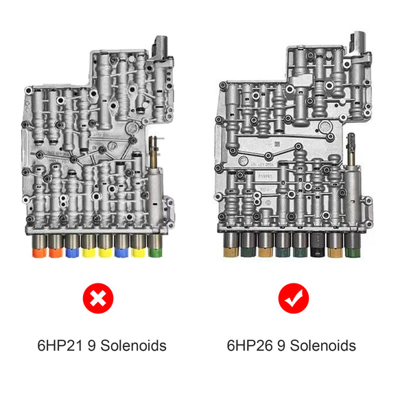 2003-2011 BENTLEY GT/GTC 6.0L 6HP26 Valve Body 9 solenoids Generic