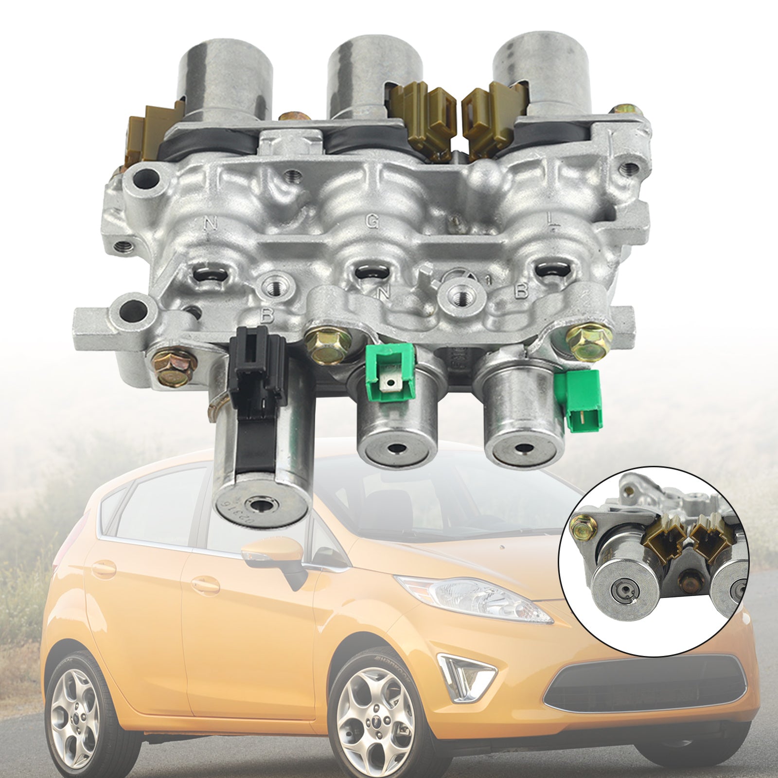 2005+ Mazda 2 3 5 6 CX-7 MPV 4 Speed 4F27-E Transmission Solenoid Block Pack Generic - 0