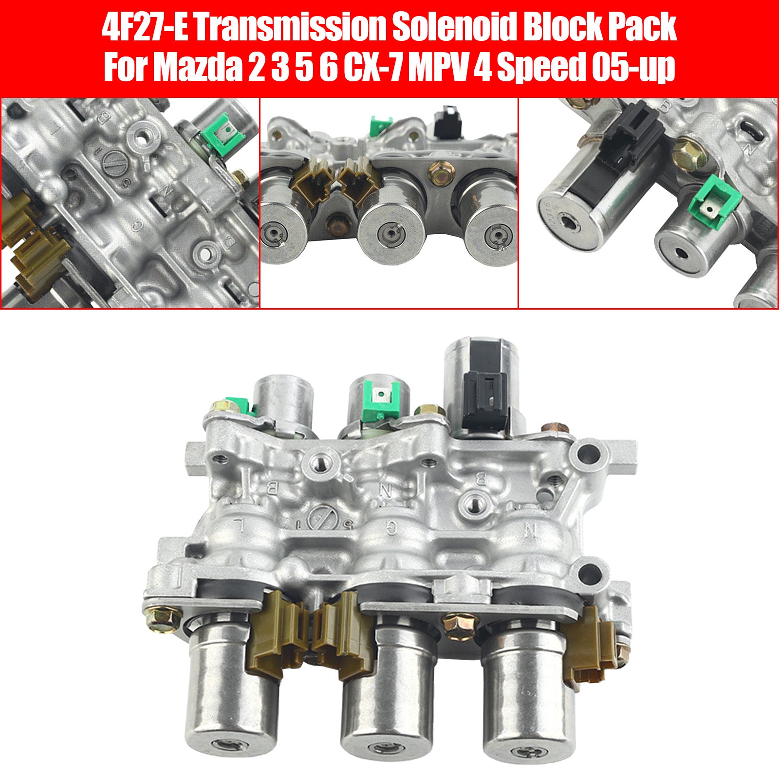 Supercarpart 2011-2012 Mazda 2 4F27-E Transmission Solenoid Block Pack 48420K-R Generic