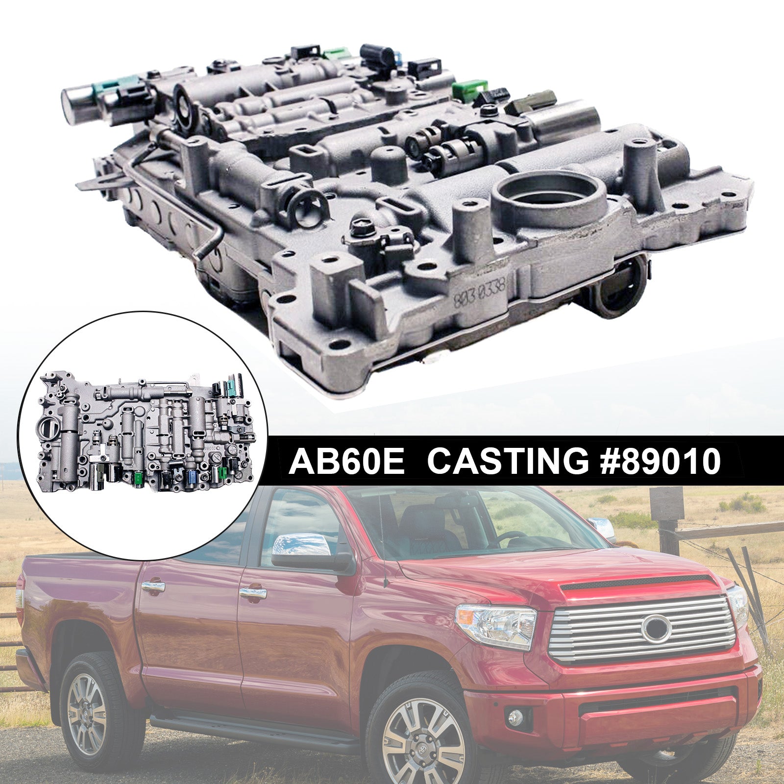 Supercarpart 2007-2016 TOYOTA Sequoia 6 SP R/4WD 5.7L AB60E 89010 Transmission Valve Body W/ Solenoids TB-681S Generic