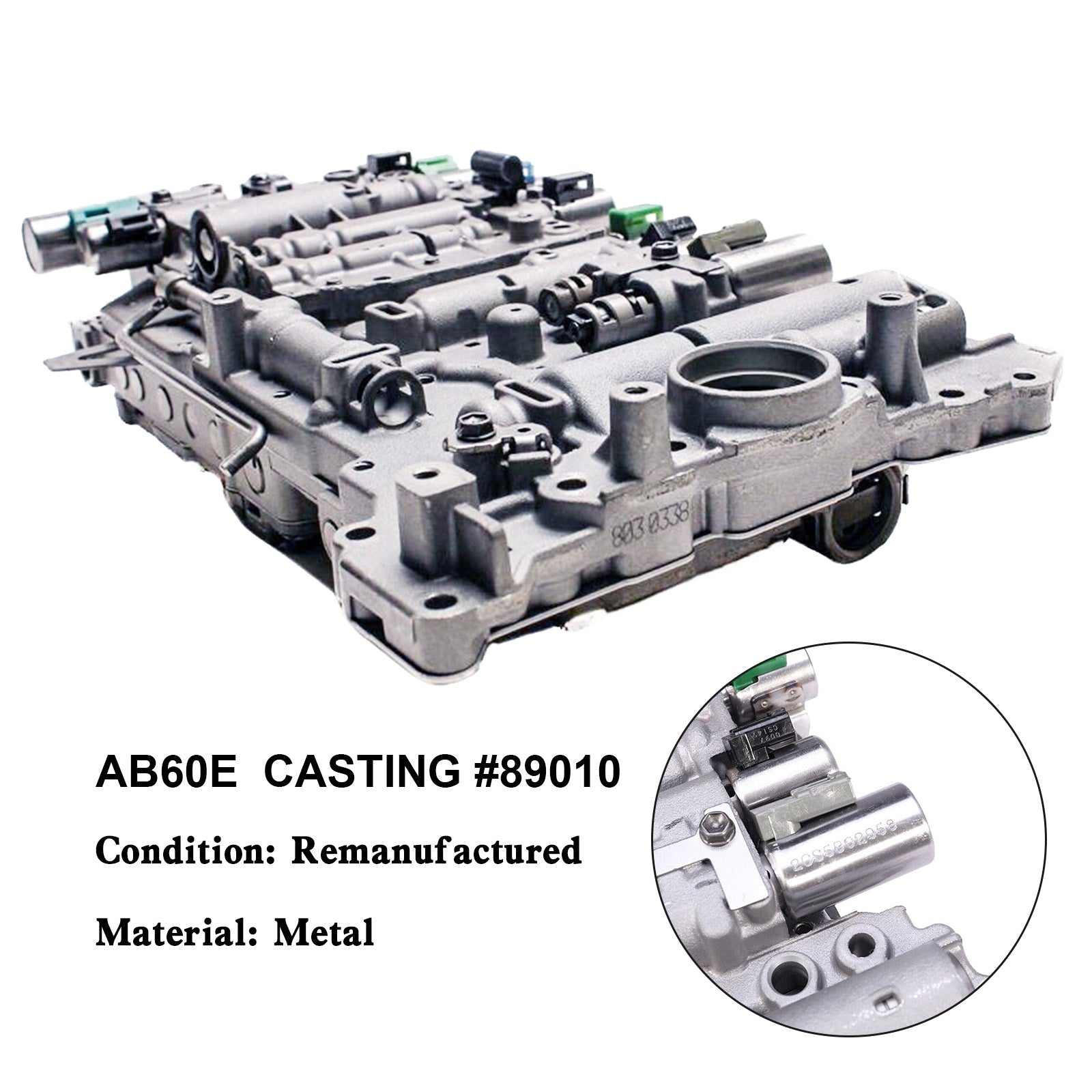 Supercarpart 2008-2016 TOYOTA Landcruise,200 6 SP AWD 4.6L,4.8L,5.7L AB60E 89010 Transmission Valve Body W/ Solenoids TB-681S Generic