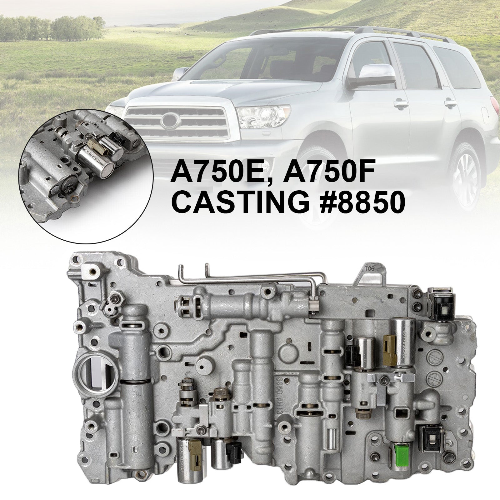 Supercarpart 2003-2008 TOYOTA 4Runner 5 SP R/4WD 4.0L,4.7L A750E/F Transmission Valve Body W/Solenoids TB-50LS #8850 Generic