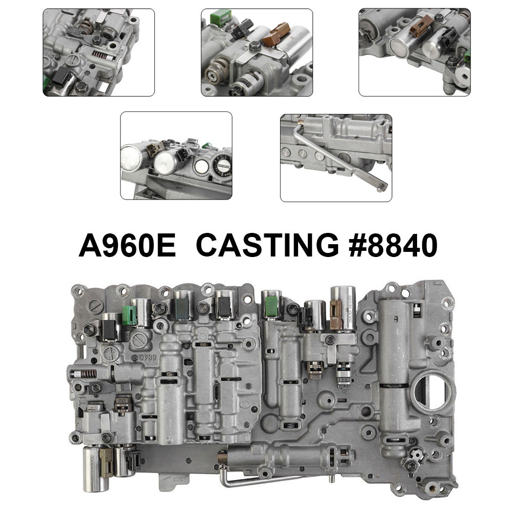 Supercarpart 2014+ LEXUS GS350 6 SP RWD 2.5L A960E A960 Transmission Valve Body W/ Solenoids TB-65SN Generic