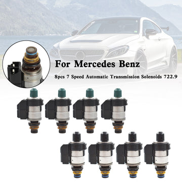 Mercedes Benz 8pcs 722.9 7 Speed Automatic Transmission Solenoids Generic - 0