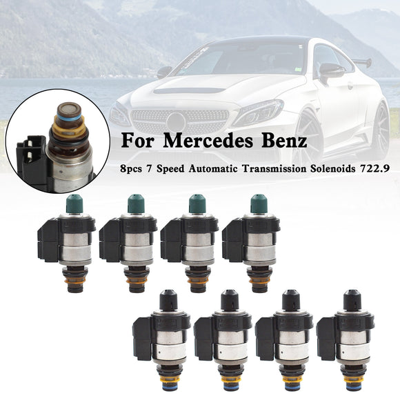 Mercedes Benz 8pcs 722.9 7 Speed Automatic Transmission Solenoids Generic