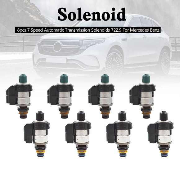 Mercedes Benz 8pcs 722.9 7 Speed Automatic Transmission Solenoids Generic