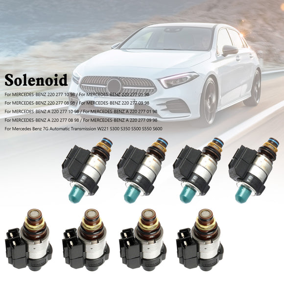 Mercedes Benz 8pcs 722.9 7 Speed Automatic Transmission Solenoids Generic