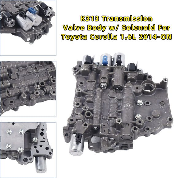 2014+ Toyota Corolla 1.6L K313 Transmission Valve Body w/Solenoid Generic