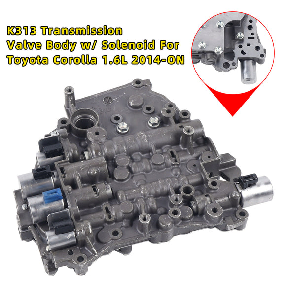 2014+ Toyota Corolla 1.6L K313 Transmission Valve Body w/Solenoid Generic