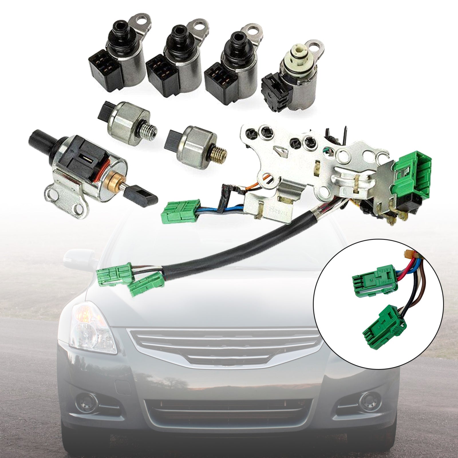 Supercarpart 2009-2010 Nissan Rogue L4 2.5L (QR25DE Engine) AWD CVT Transmission Solenoid Valve Kit 33446-JF011 RE0F10A Generic